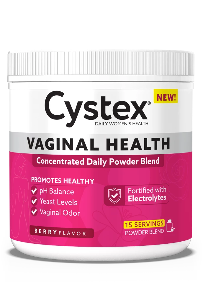 Cystex Vaginal Health Powder Container