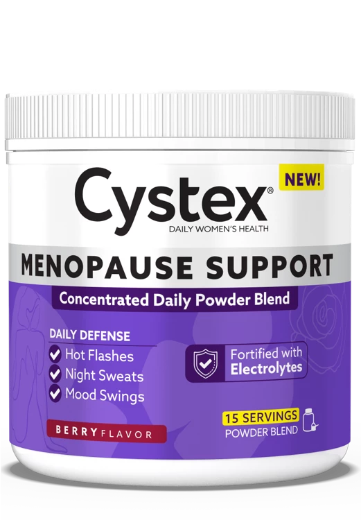 Cystex Menopause Support Powder Container