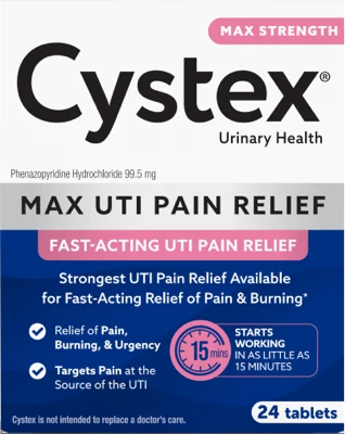 Cystex Max Strength UTI Relief Package