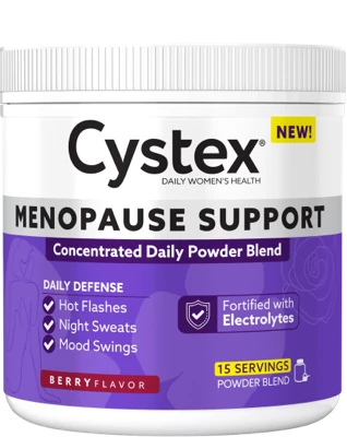 Cystex Menopause Support Powder Container