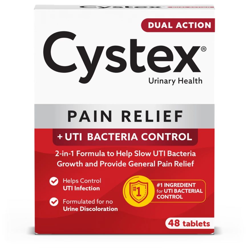Cystex Pain Relief UTI Bacteria Control Package